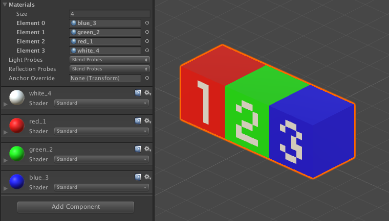 Unityのマテリアルリストの順序をblenderで制御する Sou Colle